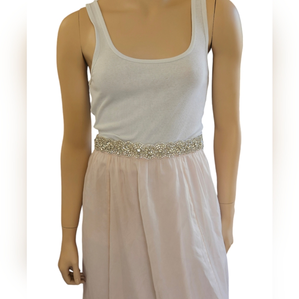 Rhinestone Tie Belt